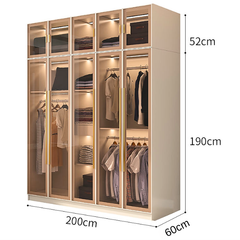 Tủ quần áo cánh kính Ohaha có kèm đèn led - TCK005