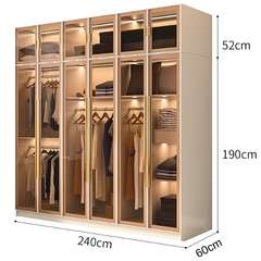 Tủ quần áo cánh kính Ohaha có kèm đèn led - TCK005