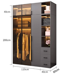 Tủ quần áo cánh kính Ohaha - TCK006