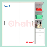 Tủ quần áo gỗ công nghiệp 2 cánh cửa lùa Ohaha -  CL003