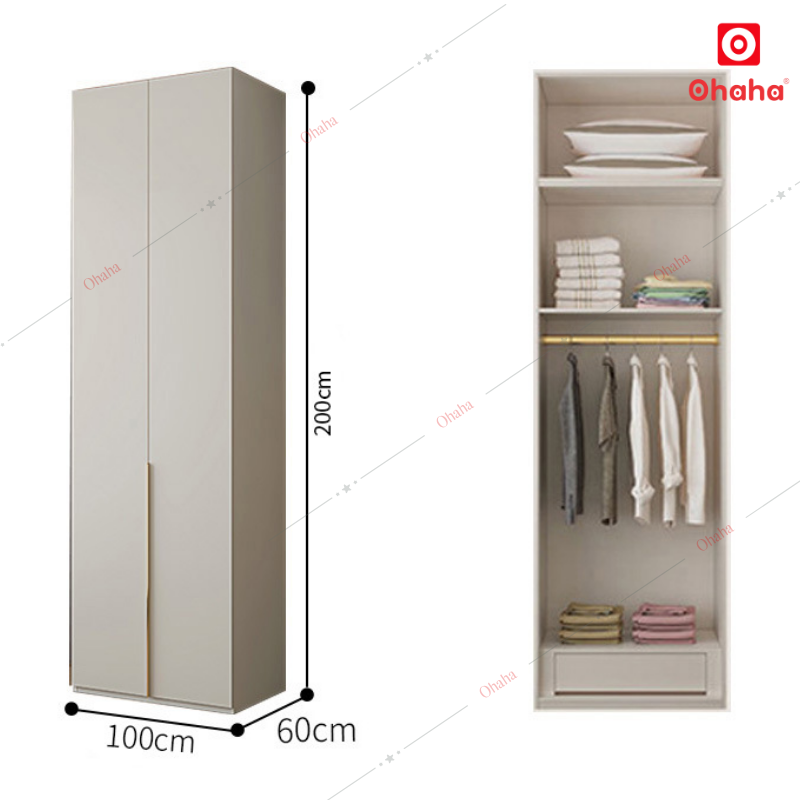 Tủ quần áo gỗ công nghiệp hiện đại Ohaha - HĐ025