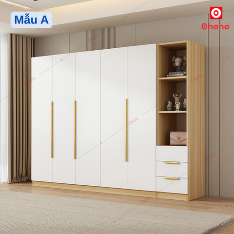 Tủ quần áo gỗ công nghiệp hiện đại Ohaha - HĐ027