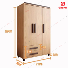 Tủ quần áo gỗ công nghiệp hiện đại Ohaha - HĐ024