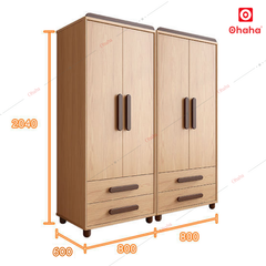 Tủ quần áo gỗ công nghiệp hiện đại Ohaha - HĐ024