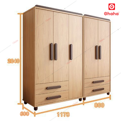 Tủ quần áo gỗ công nghiệp hiện đại Ohaha - HĐ024