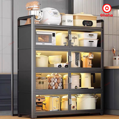 Tủ bếp cánh kính đựng bát đĩa - TB060