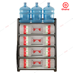 Tủ bếp cánh kính đựng bát đĩa - TB060