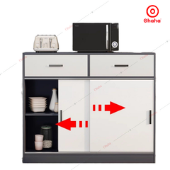 Tủ bếp cửa lùa tiết kiệm diện tích - TB074