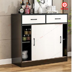 Tủ bếp cửa lùa tiết kiệm diện tích - TB074