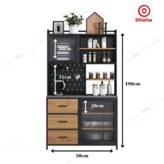 Tủ bếp đa chức năng nhiều ngăn gỗ công nghiệp Ohaha - TB063