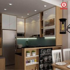 Tủ Bếp Gỗ Hiện Đại Sang Trọng OHAHA - TB019
