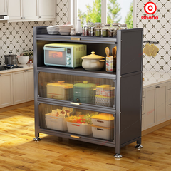 Tủ bếp gỗ MDF cánh kính - TB051