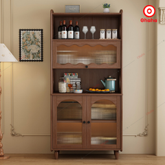Tủ bếp gỗ MDF phong cách cổ điển Ohaha - TB052