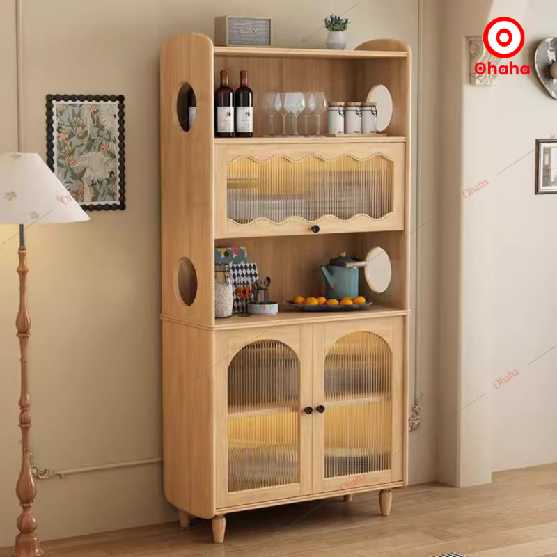 Tủ bếp gỗ MDF phong cách cổ điển Ohaha - TB052