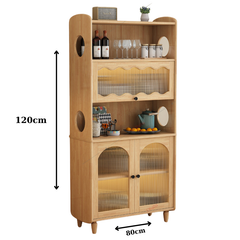 Tủ bếp gỗ MDF phong cách cổ điển Ohaha - TB052