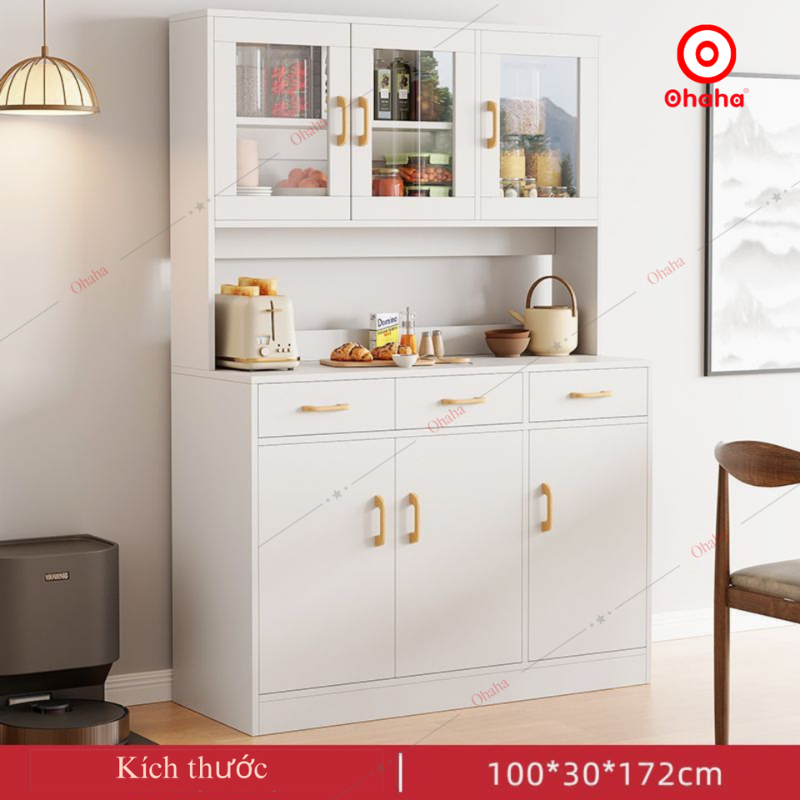 Tủ bếp gỗ MDF phong cách hiện đại Ohaha - TB053
