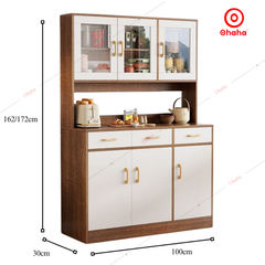 Tủ bếp gỗ MDF phong cách hiện đại Ohaha - TB053