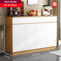 Tủ bếp gỗ MDF phong cách đơn giản - TB072