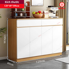 Tủ bếp gỗ MDF phong cách đơn giản - TB072