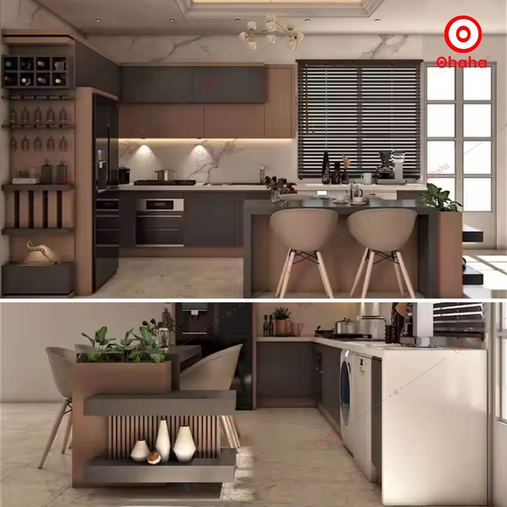 Tủ Bếp Hiện Đại Cao Cấp OHAHA - TB036