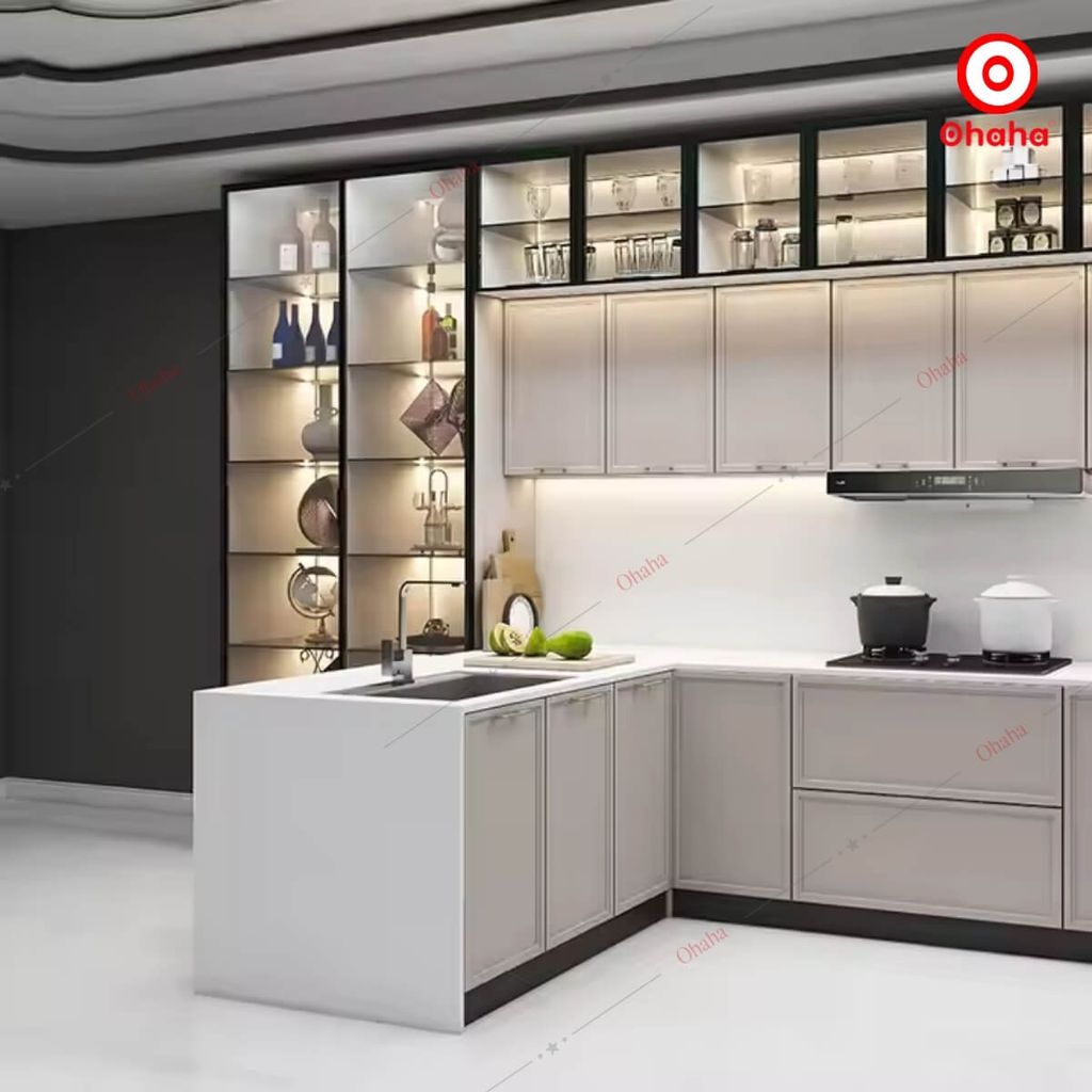 Tủ Bếp Hiện Đại Cao Cấp OHAHA - TB038