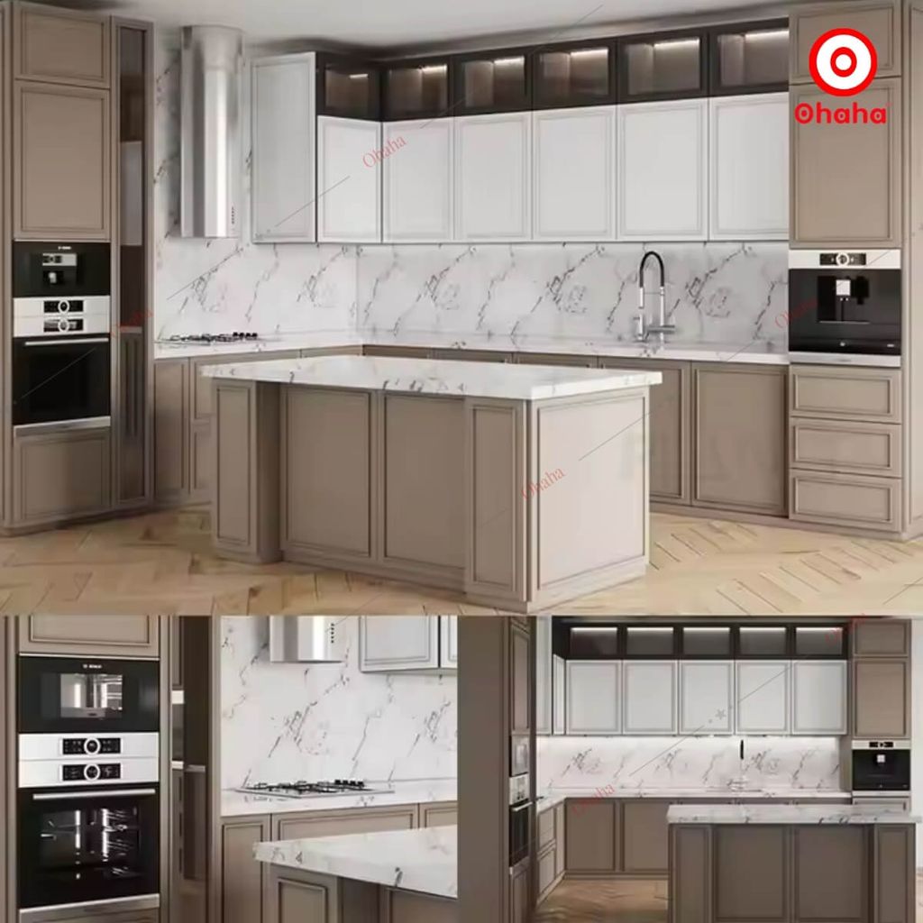 Tủ Bếp Hiện Đại Cao Cấp OHAHA - TB043