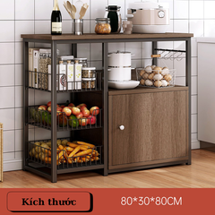 Tủ bếp kết hợp kệ và giá treo Ohaha - TB068