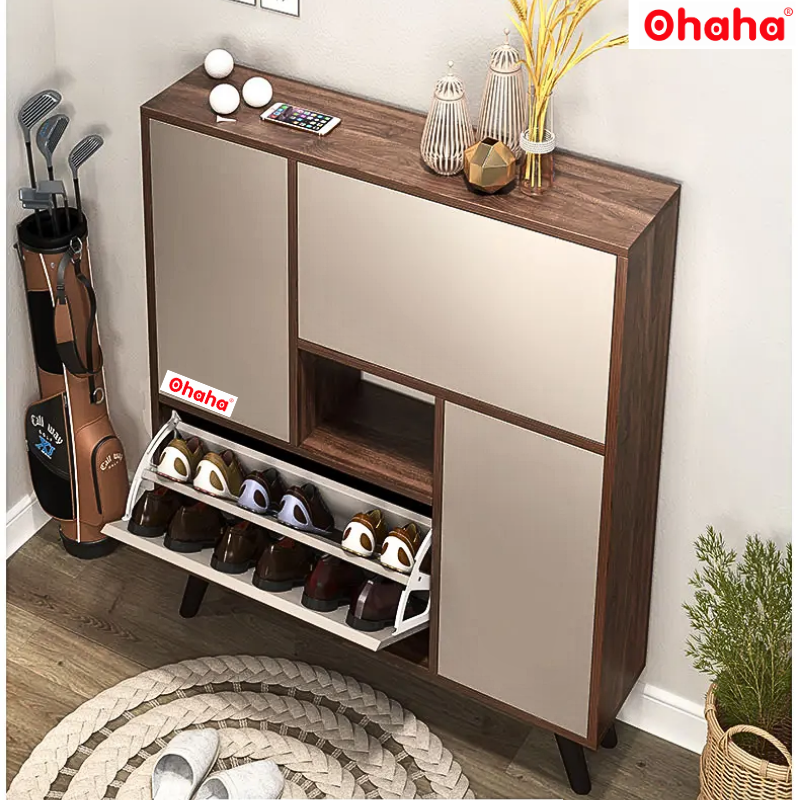 Tủ giày gỗ cao cấp Square 02 Ohaha - SQ02