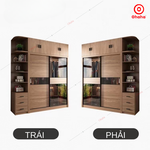 Tủ quần áo cánh kính cao cấp OHAHA - TCK011