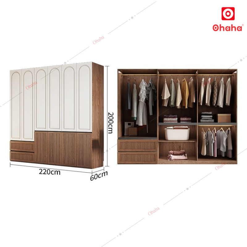 Tủ quần áo gỗ công nghiệp cao cấp Ohaha - TACC20