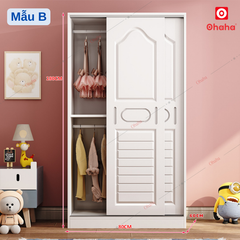 Tủ quần áo gỗ công nghiệp cửa lùa Ohaha - CL031