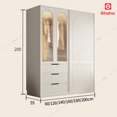 Tủ quần áo gỗ công nghiệp cửa lùa Ohaha - CL030