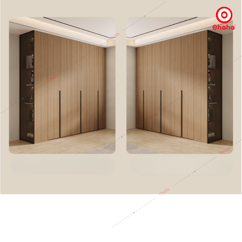 Tủ quần áo gỗ công nghiệp hiện đại Ohaha - HĐ016
