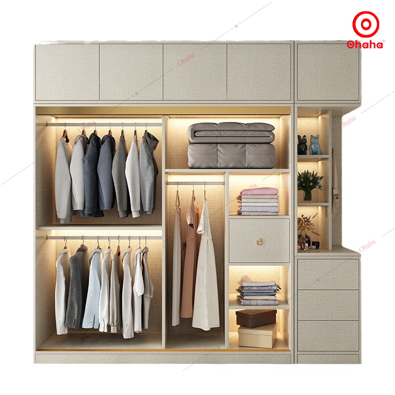 Tủ quần áo gỗ công nghiệp hiện đại Ohaha - HĐ015