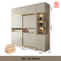 Tủ quần áo gỗ công nghiệp hiện đại Ohaha - HĐ015