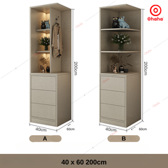 Tủ quần áo gỗ công nghiệp hiện đại Ohaha - HĐ015
