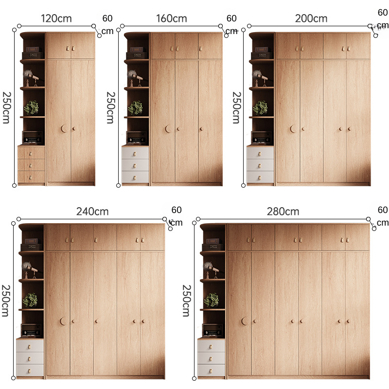Tủ quần áo gỗ công nghiệp hiện đại Ohaha - HĐ017