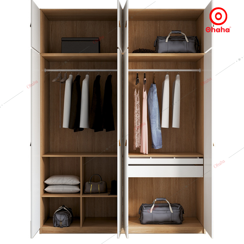 Tủ quần áo gỗ công nghiệp hiện đại Ohaha - HĐ017