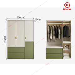 Tủ quần áo gỗ công nghiệp hiện đại Ohaha - HĐ020