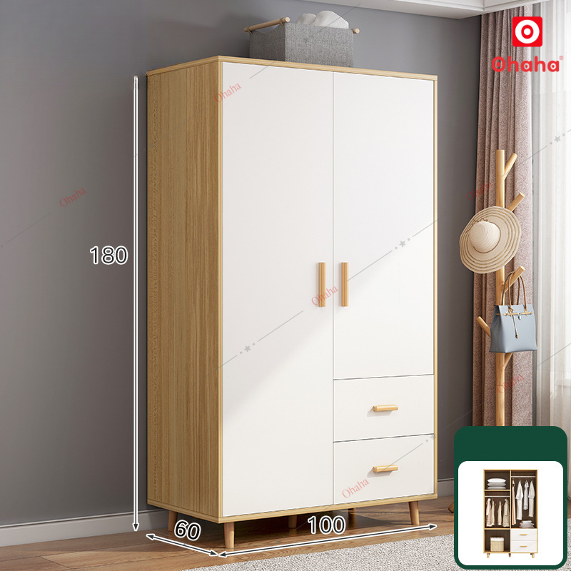 Tủ quần áo gỗ công nghiệp Ohaha - TQA055