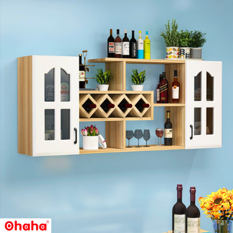 Tủ rượu gỗ công nghiệp Ohaha - TR013