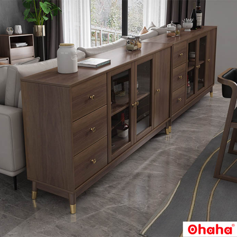 Tủ rượu gỗ công nghiệp Ohaha - TR002