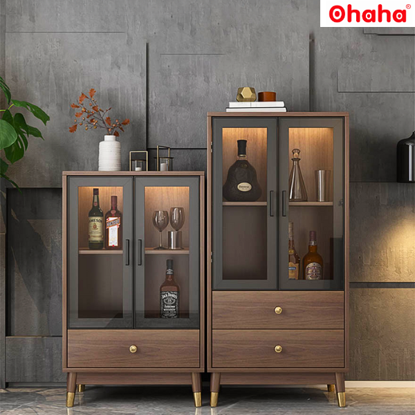 Tủ rượu gỗ công nghiệp Ohaha - TR005