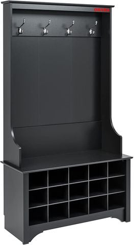 Tủ giày cao cấp có giá treo Ohaha màu đen - TGCC032