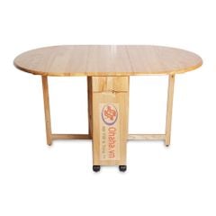 Bàn Ăn Xếp Gọn Tự Nhiên Oval BBA100-OH OHAHA