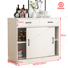 Tủ bếp cửa lùa tiết kiệm diện tích - TB074