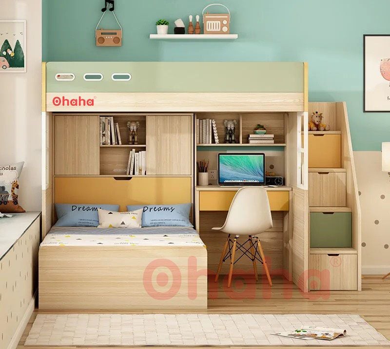 Giường tầng thông minh cao cấp Ohaha - GTCC009