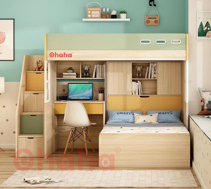 Giường tầng thông minh cao cấp Ohaha - GTCC009