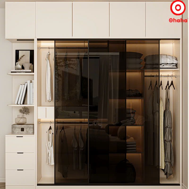 Tủ quần áo cánh kính Ohaha - TCK012
