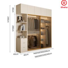 Tủ quần áo cánh kính Ohaha - TCK012